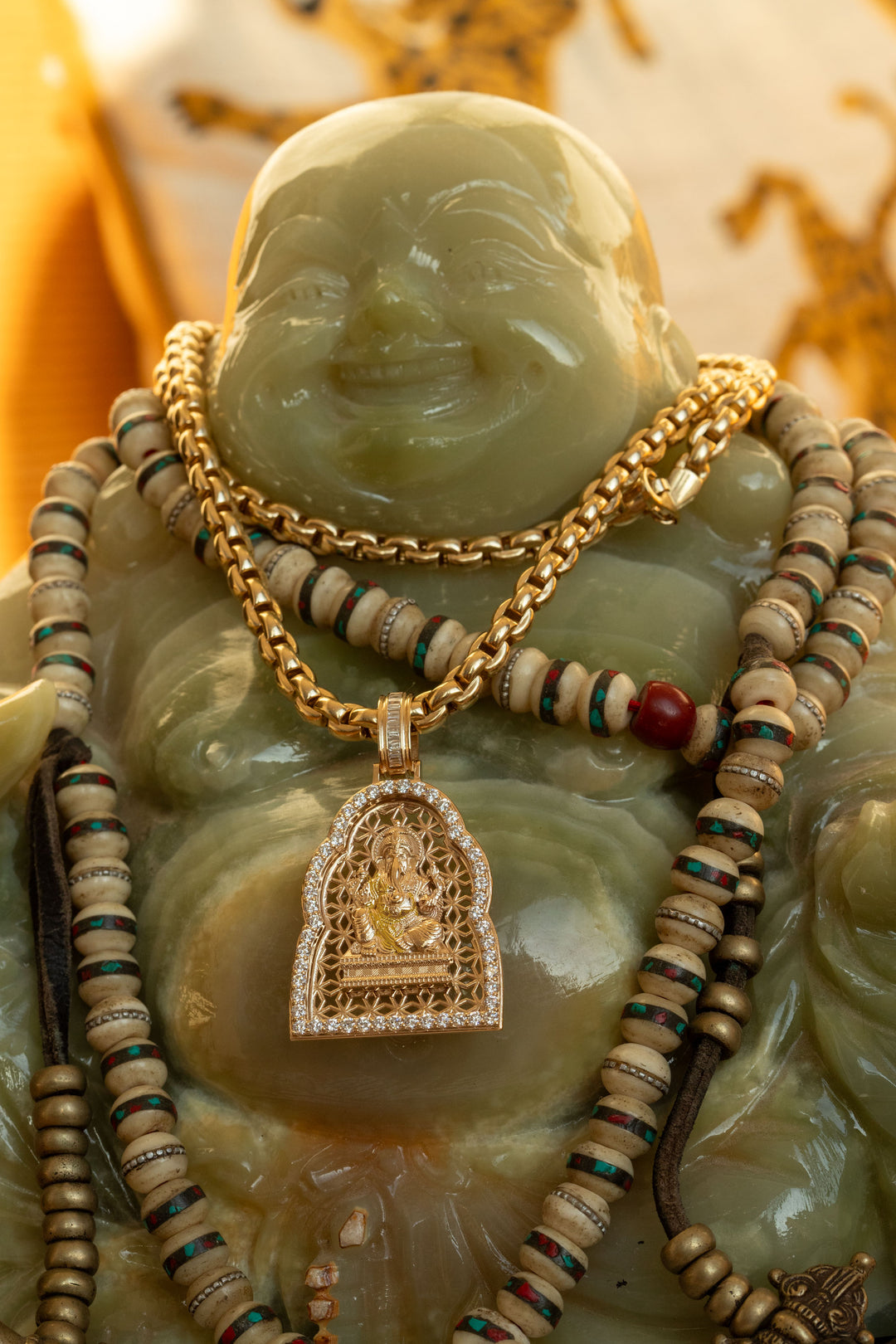 Ganesha 14k Amulet