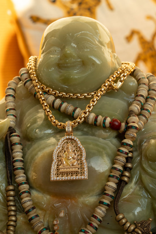 Ganesha 14k Amulet