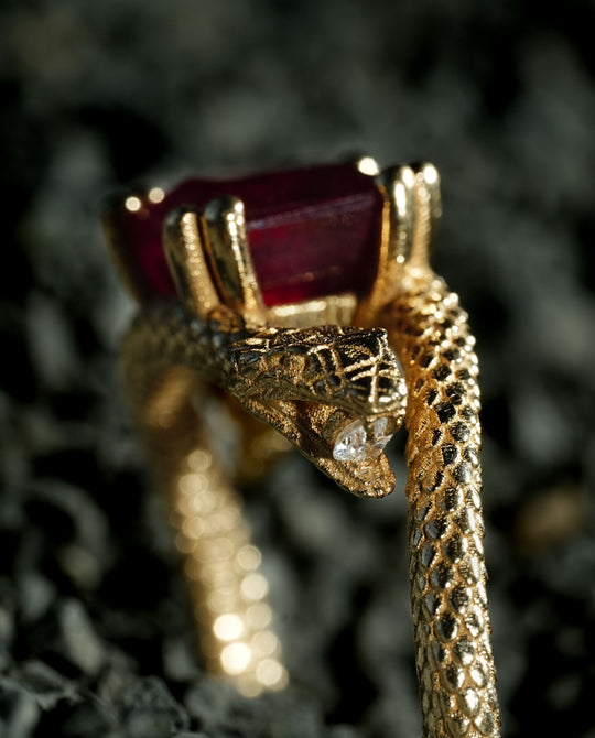 Kundalini 14k Gold Ring
