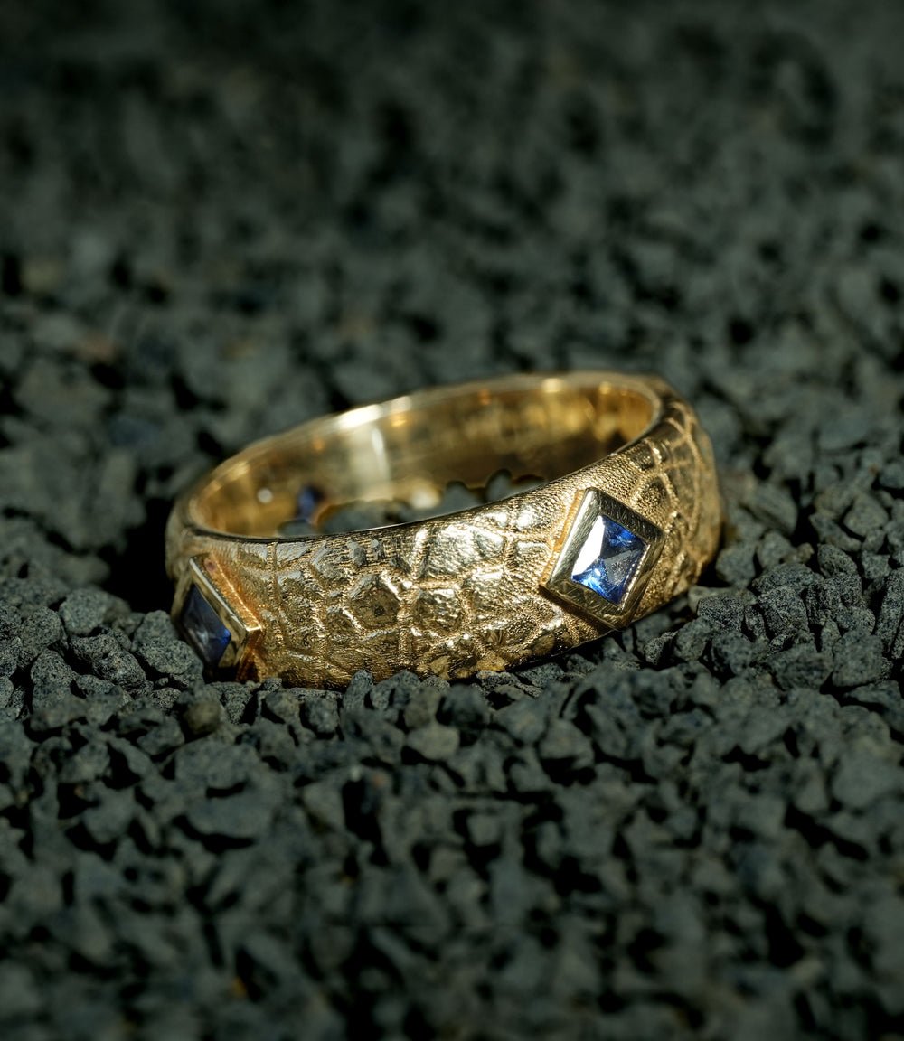 Mystic Terrain 14k Gold Ring