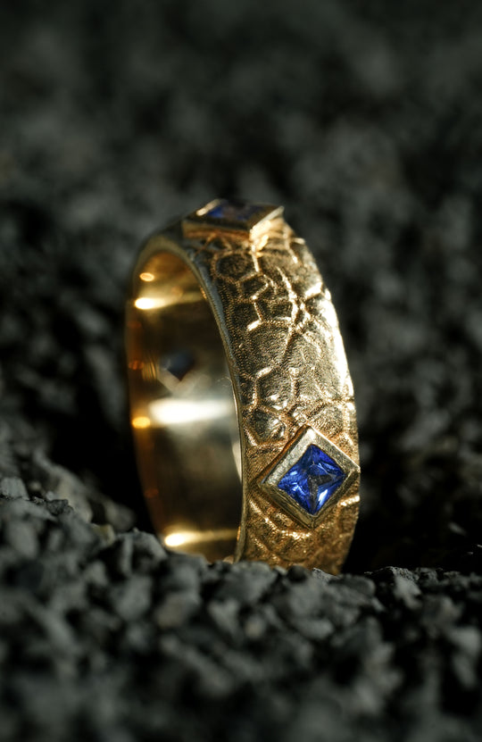 Mystic Terrain 14k Gold Ring