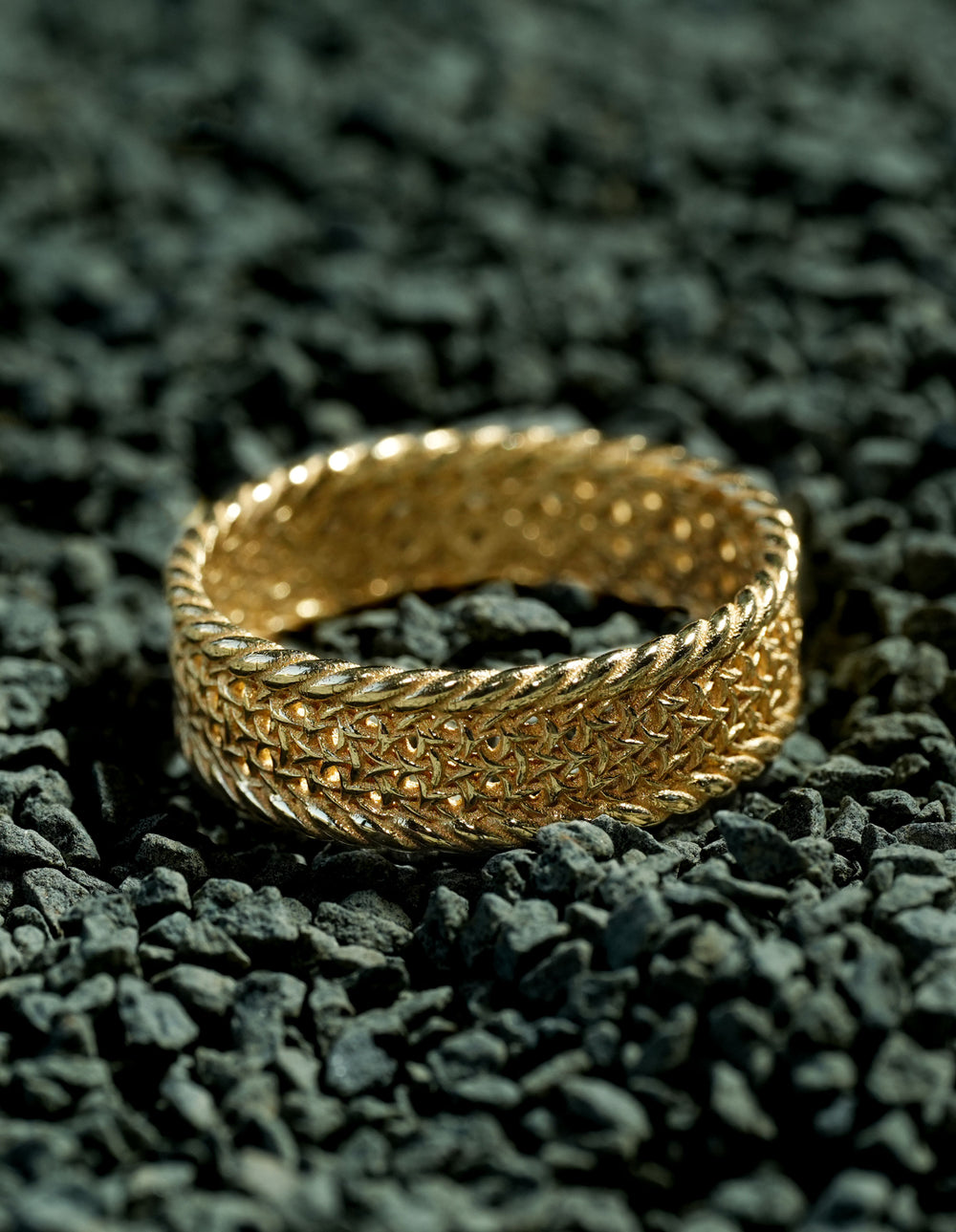 The Woven Flame 14k Gold Ring